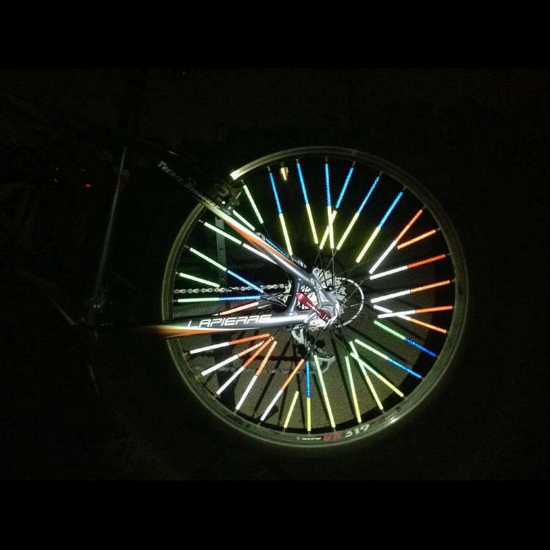 12Pcs Bicycle Wheel Spoke Light Strip Reflective Reflector